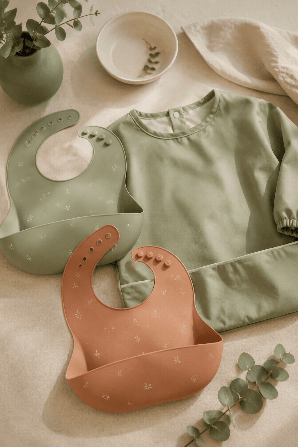 Toddler Bib & Apron Set